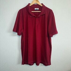 Magellan Brick Red Loose Fit Short Sleeve Polo Shirt Size 2XL